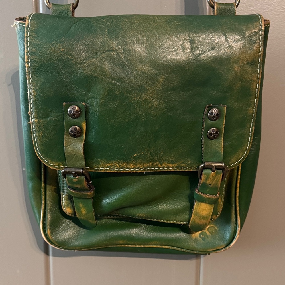 Patricia Nash Green Leather crossbody Bag - Picture 3 of 10